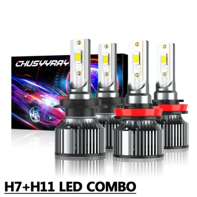 Faros LED 6500K Xenón Blanco Bajo/Niebla Para Renault Koleos 2017-2023 Foto 1 de 4