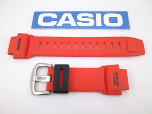 Genuine Casio Pro Trek Triple Sensor PRW-3500Y orange resin watch band strap