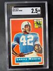 1956 Topps Football Lenny Moore RC Baltimore Colts HOF #60 SGC 2.5 ROOKIE