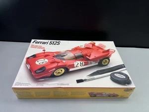 Modellino auto da corsa sportiva Ferrari 512S scala 1/24 Testors vintage kit #398 sigillato - Foto 1 di 12