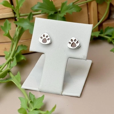 Ohrstecker Pfote Hundepfote Edelstahl Magnetschmuck Magnet Ohrschmuck Ohrringe - Bild 1 von 4