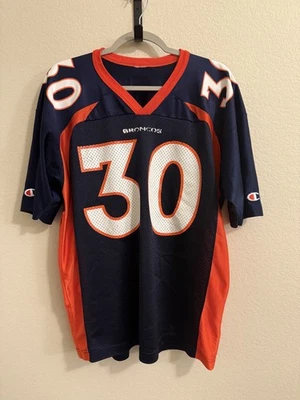 Champion Denver Broncos Terrell Davis #30 Vintage Football Jersey Size 40 Men's - Image 1 of 4