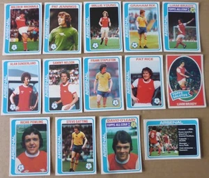ARSENAL TOPPS 1979 FOOTBALL CARDS x 14 - Picture 1 of 22