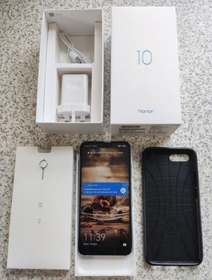Huawei HONOR 10 COL-L29 Phantom Green 51092LYY 128GB Ram 4GB Mobile Phone (Blue) - Image 1 of 4