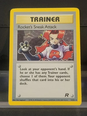 Pokemon TCG Rockets Sneak Attack Holo Trainer Card 16/82 Excellent Condition - Image 1 of 4