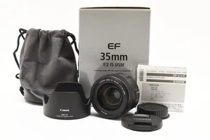 CANON EF 35mm F/2 IS USM AF Wide Angle Lens w/ Box From Japan Near Mint - Picture 1 of 12