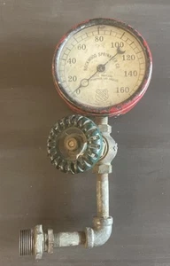 Rockwood Sprinkler Co. Manómetro de vapor de latón antiguo años 1910’s - Imagen 1 de 12