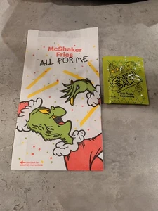 NRW McDONALD'S 2025 GRINCH DILL SALZ & SHAKER TASCHE KOSTENLOSER VERSAND  - Bild 1 von 5