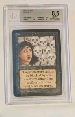 MTG Alpha Fear BGS 8.5 NM - Mint Magic The Gathering - Image 1 of 2