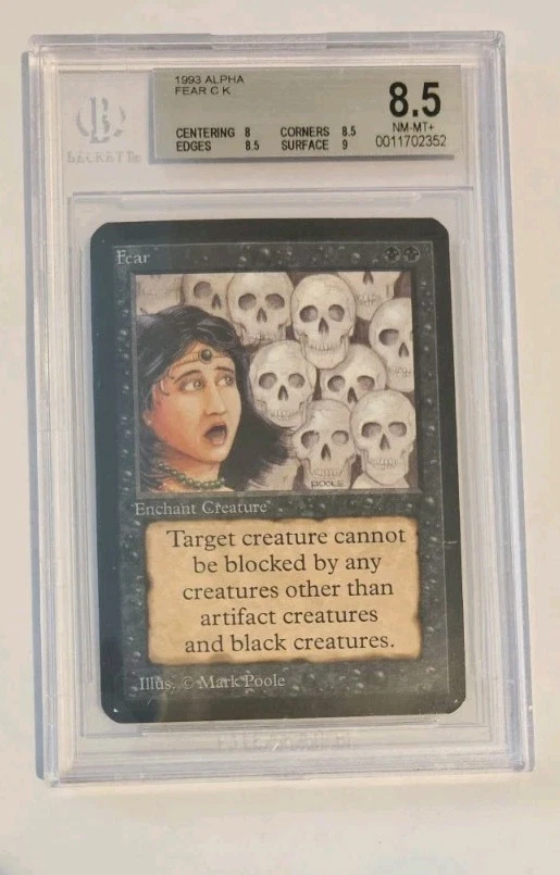 MTG Alpha Fear BGS 8.5 NM - Mint Magic The Gathering - Image 1 of 2
