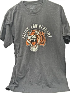 Black Gilden T-shirt Pacific Law Academy With Tiger Pring L Large - Picture 1 of 3