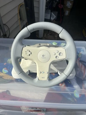 New Logitech Nintendo Wii Speed Force Wireless Racing Wheel Only No Dongle - Image 1 of 4