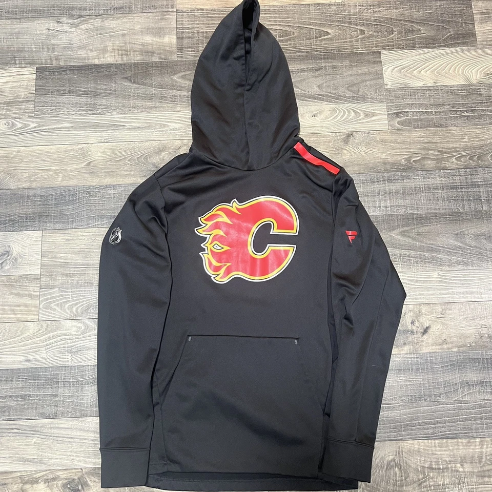Calgary Flames Men’s Fanatics Authentic Pro Hoodie Size Small - Image 1 of 4