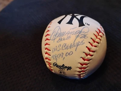 Orlando Hernandez"El Duque"Signed MLB w/Yankees Logo - JSA - WS Champs 98,99,00 - Image 1 of 4