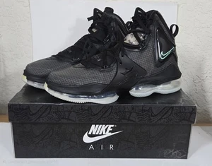 Nike LeBron 19 Men's Basketball Shoes Black/Green Glow CZ0203-003 Size 12 - Picture 1 of 24
