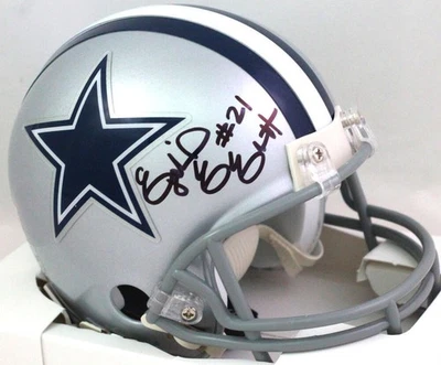 Mini Casco Autografiado Ezekiel Elliott Dallas Cowboys-Beckett con Holograma *Negro Foto 1 de 3