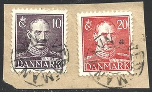 Denmark STARLESS Cancellation VESTMANHAVN, Faroe Islands Udslebne UDS postmark - Picture 1 of 1