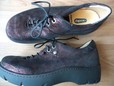 Wolky Gr. 37 schwarz-weinrot NEU - Bild 1 von 4