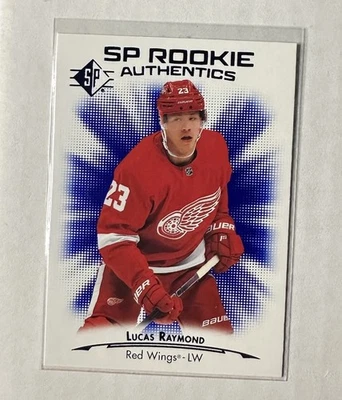 2021-22 SP - SP Rookie Authentics Lucas Raymond #132 Blue (RC) - Image 1 of 2