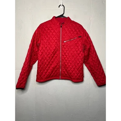 Obermeyer Women's Quilted Jacket Size 12 RED Aspen 2005 Apres Ski Light Weight - Image 1 of 4