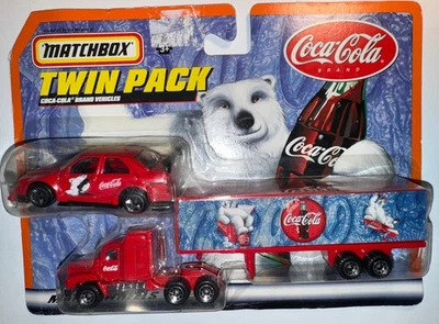 Matchbox Mack CH 600 Coca Cola Semi Truck & Trailer & Mitsubishi Lancer NEW IP - Image 1 of 4