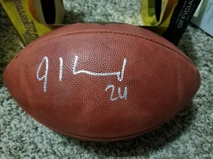 JORDAN HOWARD AUTOGRAPHED THE DUKE NFL FOOTBALL - Picture 1 of 7