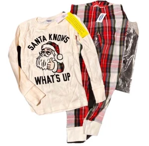 Old Navy Kids Santa Two Piece Set Pajamas - Picture 1 of 1