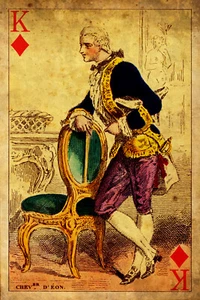 Playing Card Poster - King of Diamonds #4 Canvas Art Poster 16"x 24" - Picture 1 of 1