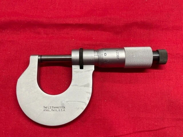 Starrett 238MXRL Heavy Duty Outside Micrometer 0-25mm Carbide Faces In Stock - Image 1 of 4