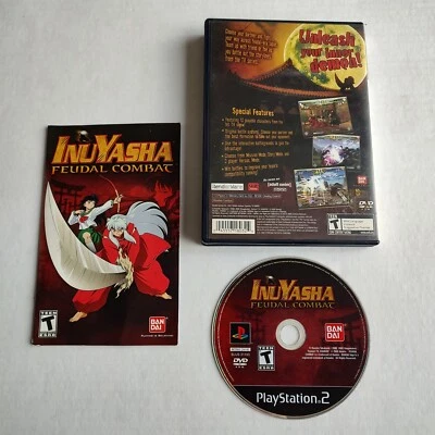 Inuyasha Feudal Combat Sony PlayStation 2 2005 Complete With Manual Video Game - Image 1 of 4
