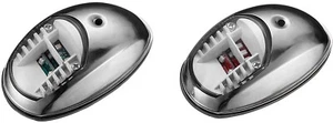 Boat LED Navigation Lights Stainless Steel Covers Fully Sealed Casing 2 N Miles - Picture 1 of 7
