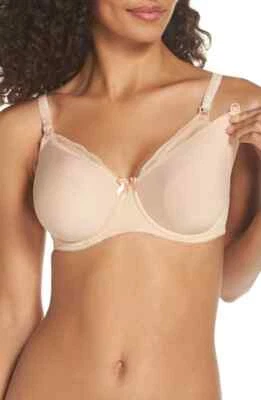Freya 1581 Pure Underwire Spacer Foam Nursing Bra in Nude US NWT $70+ - Image 1 of 4