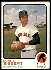 1973 Topps Baseball Sonny Siebert . Boston Red Sox #14