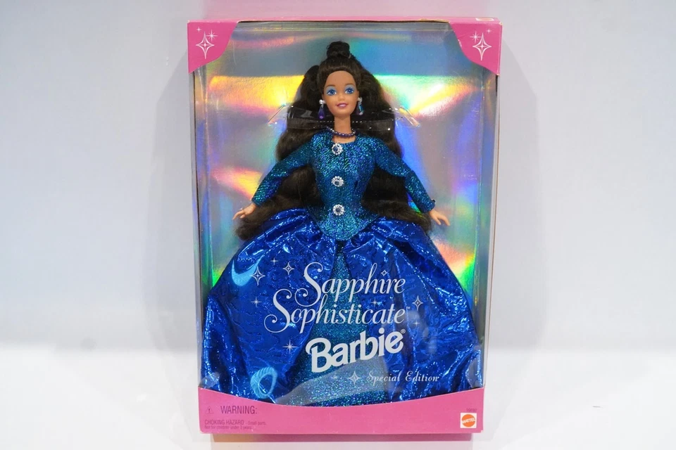 Barbie Sapphire Sophisticate #16692 Mattel 1997 Blue Glitter Dress
