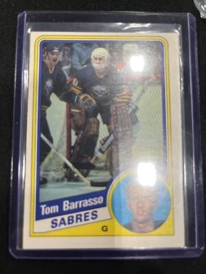 1984-85 O-Pee-Chee Tom Barrasso #18 Rookie RC HOF - Image 1 of 2