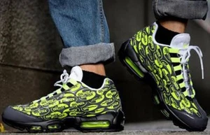Nike Air Max 95 Premium 538416-019 Mens Sz 11 Black /Volt Ash- White - Picture 1 of 11