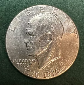 1776-1976  Eisenhower Liberty Bell Moon Silver One Dollar US Bicentennial Coin - Picture 1 of 4