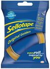 Sellotape Original Golden Tape Roll Non-static Easy-Tear 24mmx50m (Pack of 6)