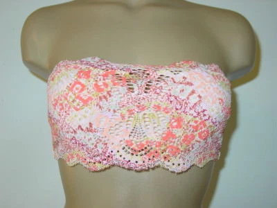 Victoria's Secret Dream Angels розовый брызги кружева бюстгальтер бюстгальтер без бретелек-32C-НОВЫЙ - Изображение 1 из 4