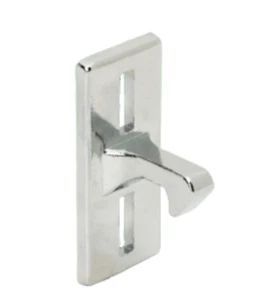 Guardián de puerta de patio | Vidrio corredizo Miller y pantalla | Distancia entre orificios de 1-1/8" - Cromo - Imagen 1 de 8