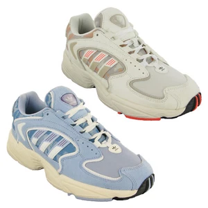 Adidas Womens Falcon Trainers Leather Casual Sneakers UK 3.5 - 7.5 - Picture 1 of 17