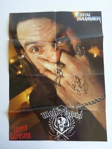 Lemmy Kilmister Motörhead signed handsigniert 16x22 Poster Beckett zertifiziert G1 - Bild 1 von 3