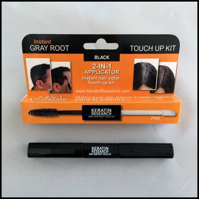 Gray Away Instant Hair Root Retoque y Corrector 7ml Cepillo Doble Color Negro Foto 1 de 4