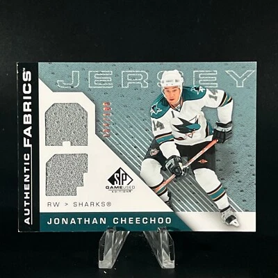 Jonathan Cheechoo 2007-08 SP Game Used Authentic Fabrics Rainbow /100 Sharks - Image 1 of 2