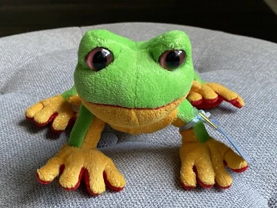 GANZ Webkinz Lil' Kinz Green Tree Frog Plush #HS109 with Tag and Code - Image 1 of 4