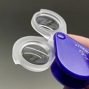 Quality Folding Jewelers Loupe Pocket Magnifier 4× 6×=10×.  Analog  Zeiss D36 - Picture 1 of 12