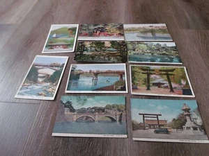 LOTTO VINTAGE DI 10 PONTI CARTOLINE GIAPPONESI - Foto 1 di 1