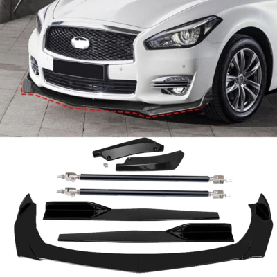 For mazda 2 3 6 Front Rear Bumper Lip Spoiler Splitter Body Kit Side Skirt Foto 1 de 4