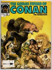 Savage Sword of Conan Vol 1 No 167 Dec 1989 (FN/VFN) (7.0) Marvel B&W Magazine - Bild 1 von 2
