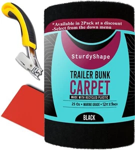 Thick Boat Trailer Bunk Carpet Kit 12ftx9in 25oz - Picture 1 of 5